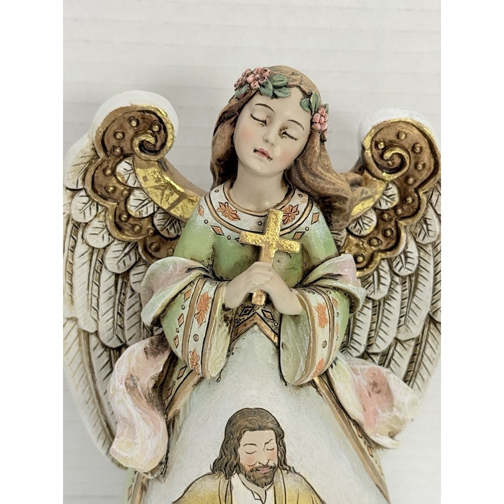 Jim Shore Heartwood Creek Angel Figurine 7.5" My First Communion BOY  Jesus RET. - Picture 3 of 9